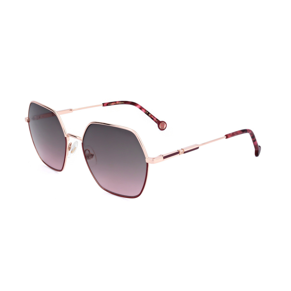 NEW Carolina Herrera HER 0183/S 0NOAM2 Gold Burgundy Sunglasses authentic